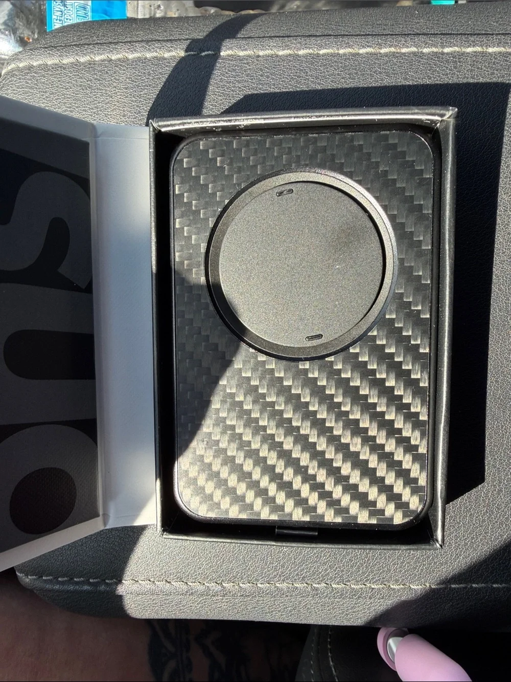Snap Snap Grip Wallet MagSafe Carbon Fiber Black